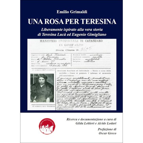 La copertina del libro dal titolo Una rosa per Teresina, di Emilio Grimaldi