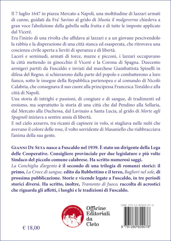 La conchiglia d'argento - romanzo storico - di Gianni De Seta - immagine 2