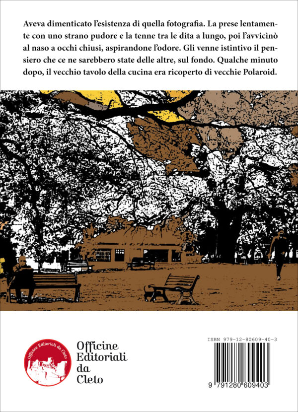 La quarta di copertina del libro di Giulio Riga dal titolo POLAROID