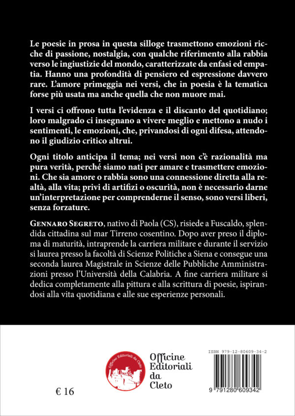 La quarta di copertina del libro dal titolo La corsa più bella