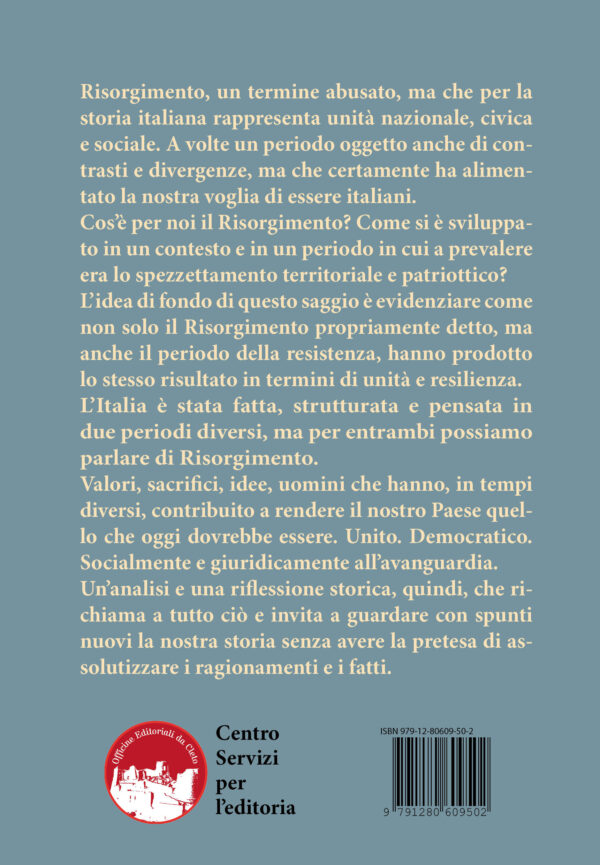 quarta di copertina libro Due risorgimenti